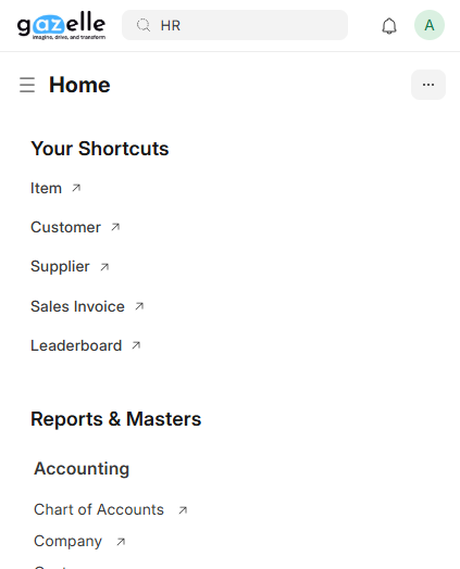OmanERP Mobile Dashboard